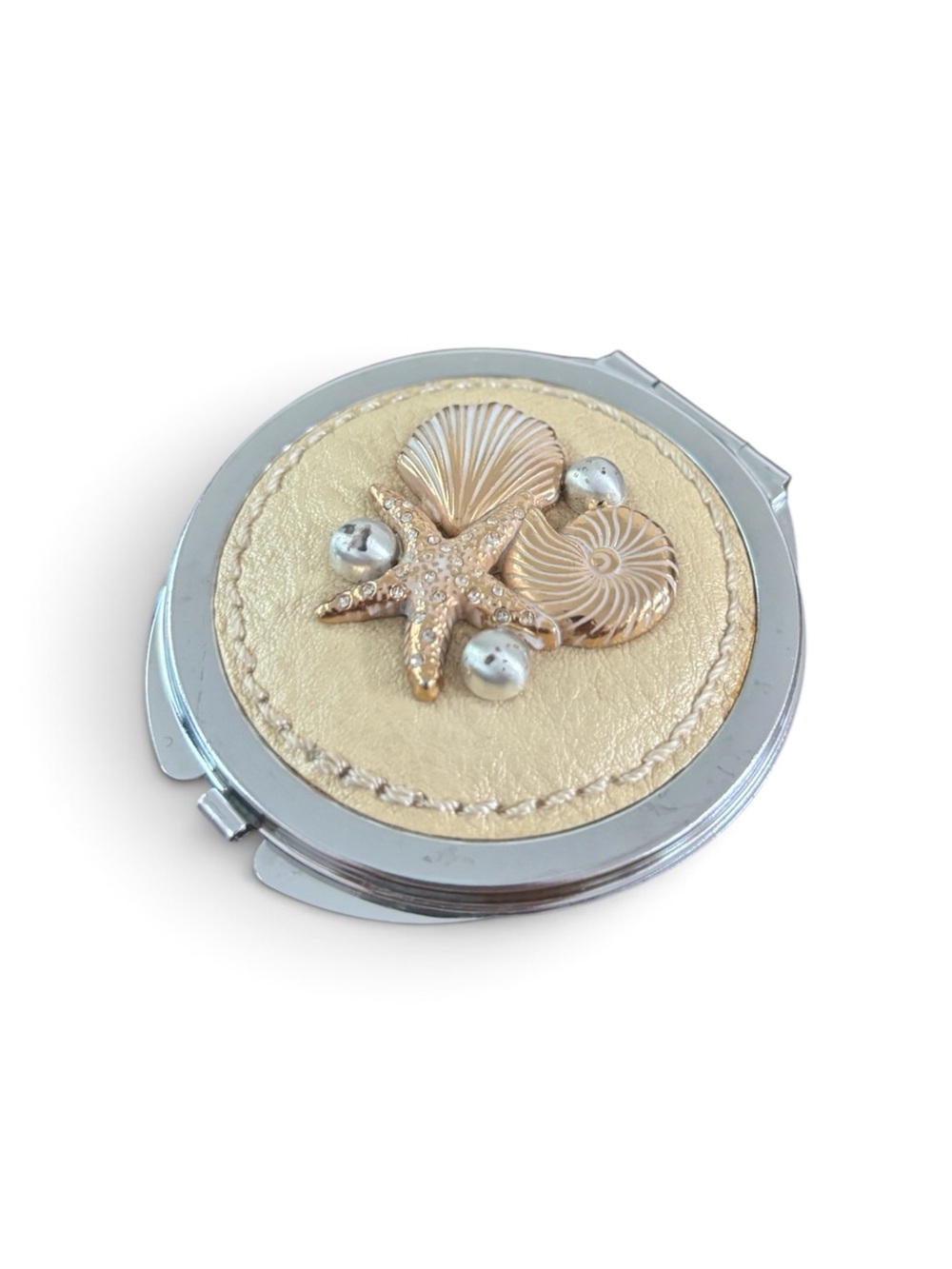Brighton Shell & Starfish Compact Mirror